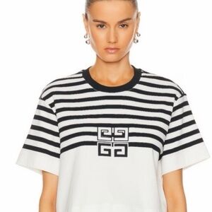 NWT Givenchy Black and White Striped Tee